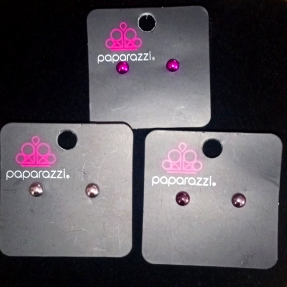 *BUNDLE* 3 Pair of Stud Earrings by Paparazzi - Picture 1 of 5
